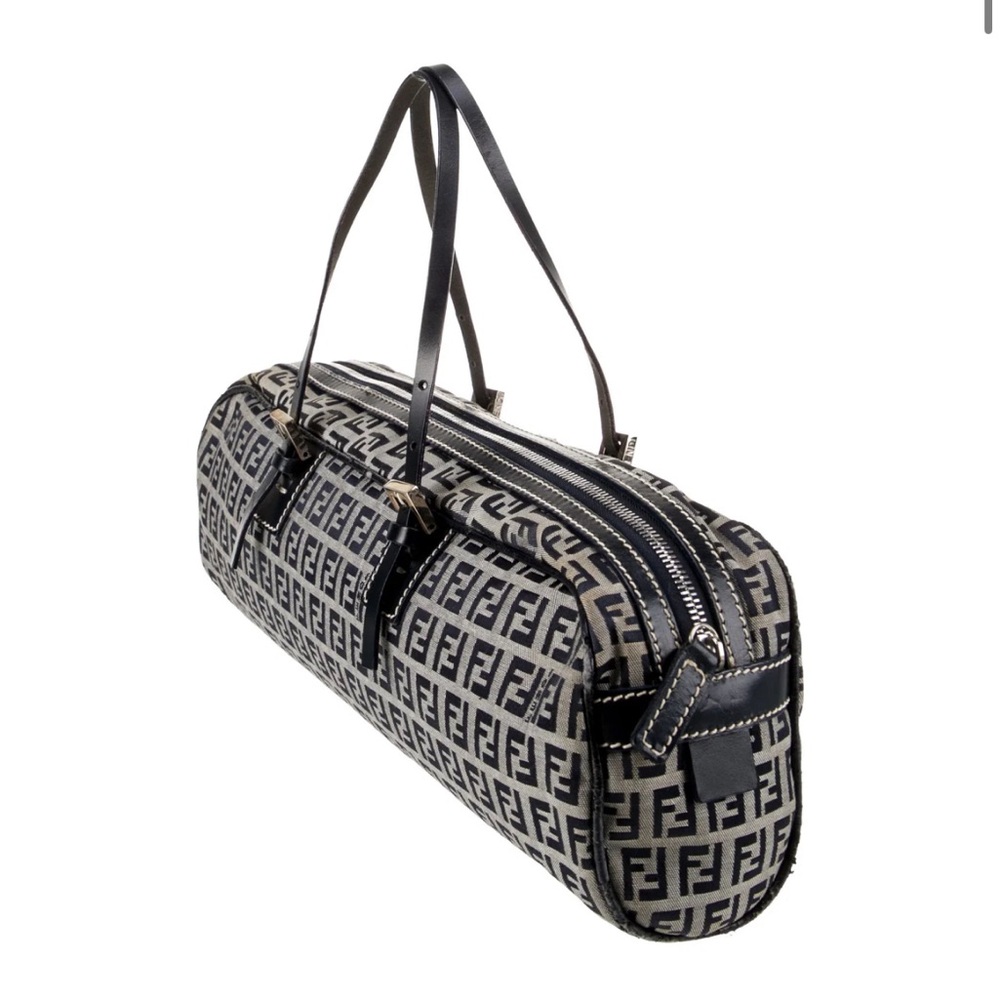 Vintage Fendi Zucchino Top Handle Bag - Picture 2 of 3
